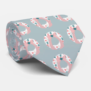 Cute Christmas Llama Repeat Pattern Tie