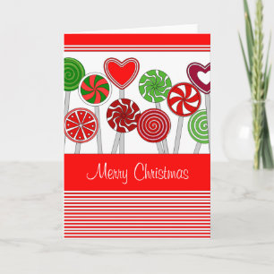 Cute Christmas Lollipops card