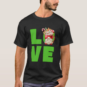 Cute Christmas Lover Gnome Grandpa For Women Love  T-Shirt