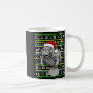 Cute Christmas Manatee Shirt, Manatee Ugly Xmas Sw Coffee Mug
