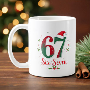 Cute Christmas Meme Six Seven 67 6 7 Holiday Coffee Mug