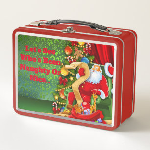 Cute Christmas Metal Lunch Box