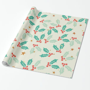 Cute Christmas Mistletoe Wrapping Paper