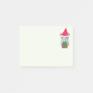 Cute Christmas Mouse Post-it Notes