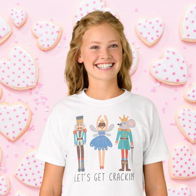 Cute Christmas Nutcracker Hand drawn Pastel Kids T-Shirt (Creator Uploaded)