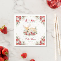 Cute Christmas Oh Deer Baby Shower 