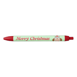 Cute Christmas Owl Custom Pen