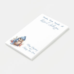 Cute Christmas Owl Post-it Notes
