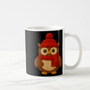 Cute Christmas Owl Winter Snow Coffee Mug