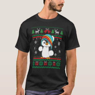Cute Christmas Pajama Penguin Cool Penguin Bird Lo T-Shirt