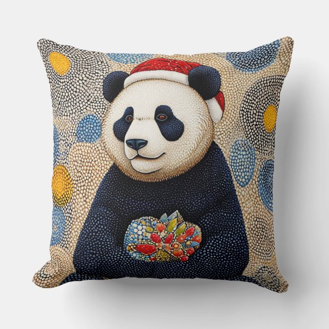 Cute christmas panda cushion (Front)
