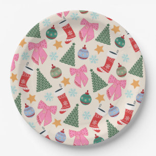 Cute Christmas Paper Plate