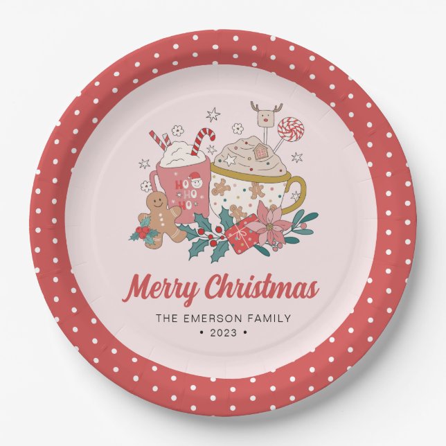 Cute Christmas Paper Plate (Front)