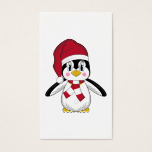 Cute Christmas Penguin Bookmark