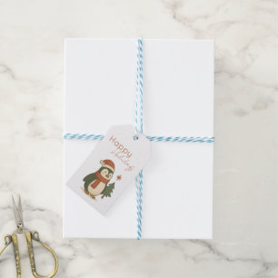 Cute Christmas Penguin Holiday – Vintage Winter Gift Tags