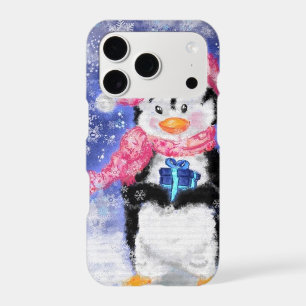 Cute Christmas Penguin iPhone Case