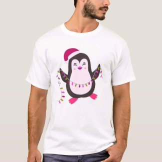 “Cute Christmas Penguin Lights” ✨ T-Shirt