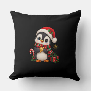 Cute Christmas Penguin Merry Christmas Holiday   Cushion