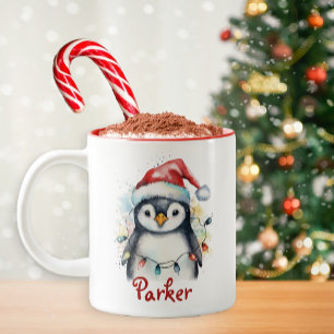 Cute Christmas Penguin Mug