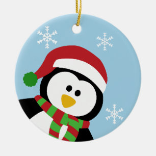 Cute Christmas Penguin Ornament