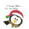 Cute Christmas Penguin Personalised Gift Tags