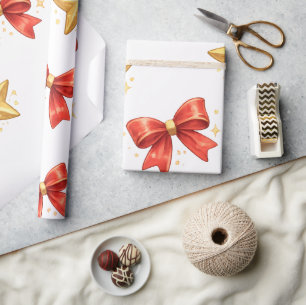Cute Christmas Penguins Wrapping Paper