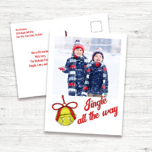 Cute Christmas Photo Card Jingle All the Way