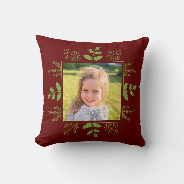 Cute Christmas Photo Cushion (Front)