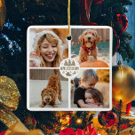 Cute Christmas Photo Family Gift Ceramic Ornament<br><div class="desc">Cute Christmas Photo Ceramic Ornament Get into the holiday spirit with our charming Christmas Ornament! Whether you're looking for a gift for family or friends or just want to add a festive touch to your christmas tree, this ornament will make your decoration stand out. Easy to customise with your photos...</div>