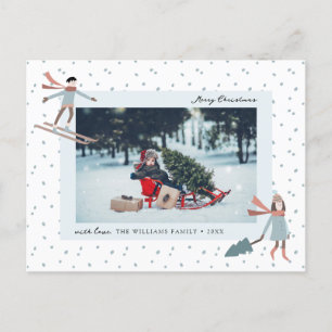 Cute Christmas Photo Postcard