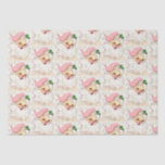 Cute Christmas Pink Retro Vintage Santa Tissue Paper<br><div class="desc">Cute Christmas Pink Retro Vintage Santa Tissue Paper.</div>