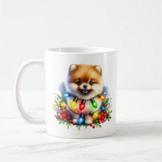 Cute Christmas Pomeranian Mug