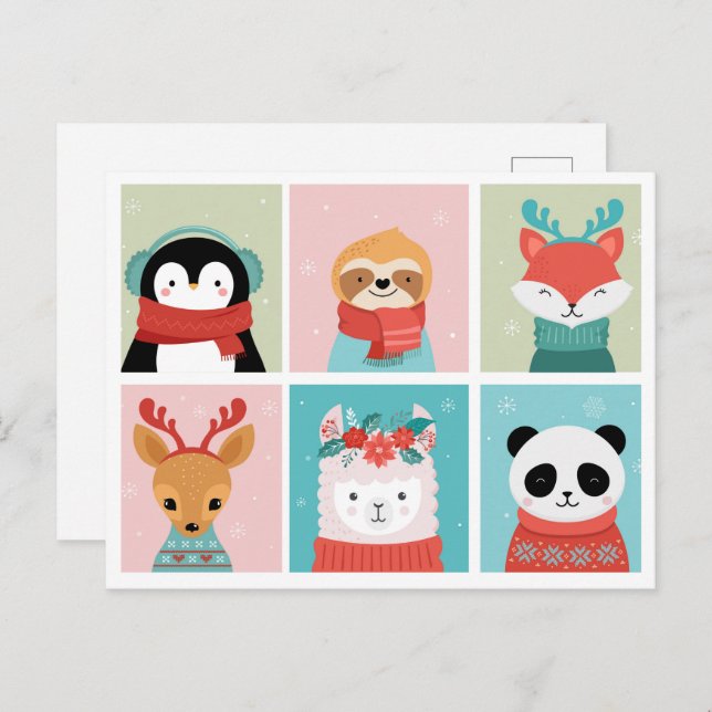 Cute Christmas Postcard (Front/Back)