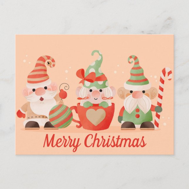 Cute Christmas Postcard (Front)