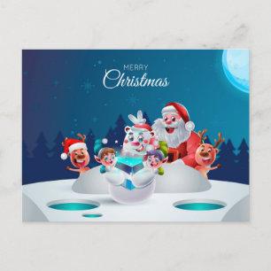 Cute Christmas Postcard