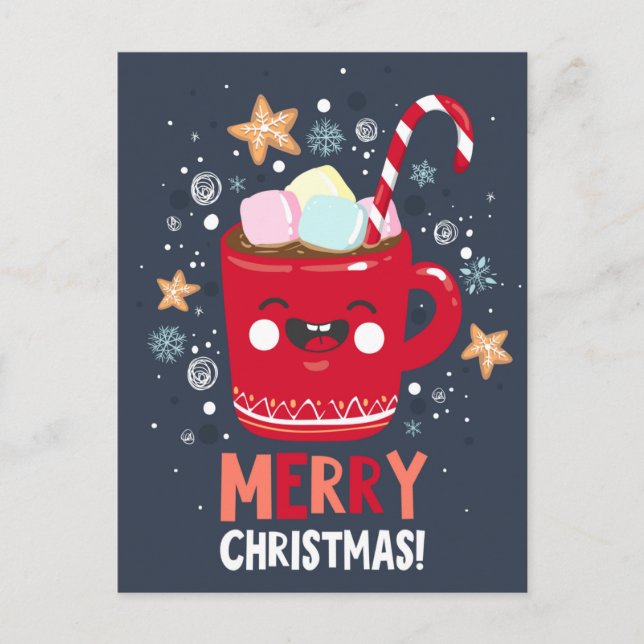 Cute Christmas Postcard (Front)