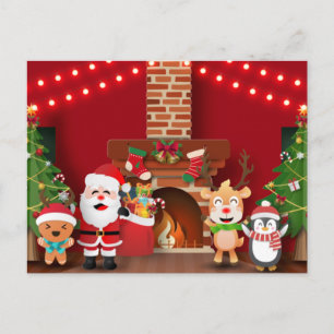 Cute Christmas Postcard