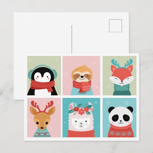 Cute Christmas Postcard (Front/Back)