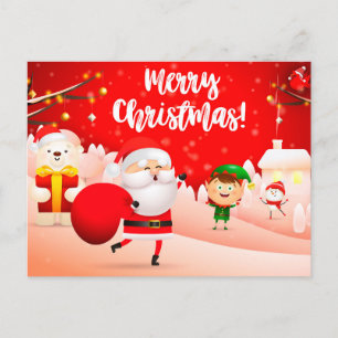 Cute Christmas Postcard
