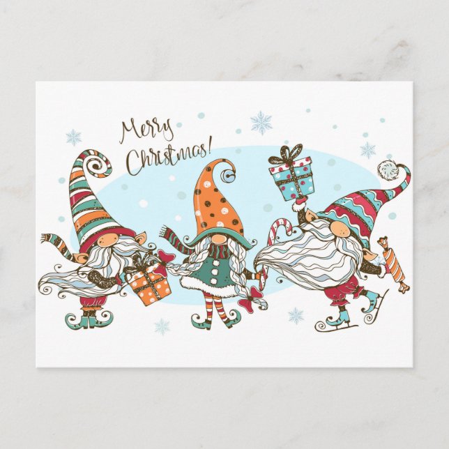 Cute Christmas Postcard (Front)