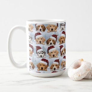 Cute Christmas Puppies Coffee Mug