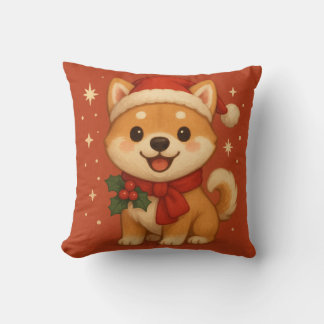 Cute Christmas Puppy Cushion