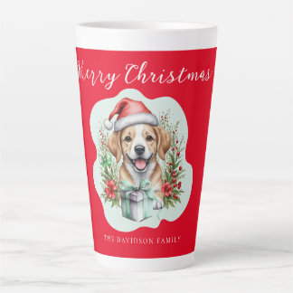 Cute Christmas Puppy Latte Mug