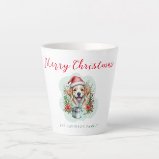 Cute Christmas Puppy Latte Mug