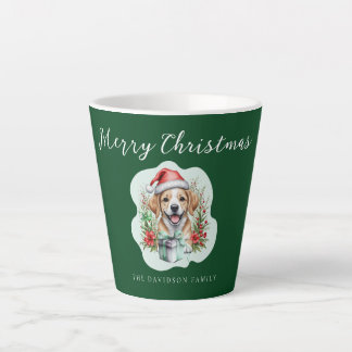 Cute Christmas Puppy Latte Mug
