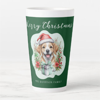 Cute Christmas Puppy Latte Mug