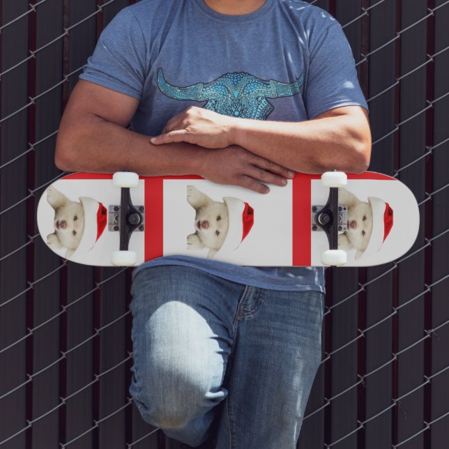Cute Christmas Puppy Skateboard (Outdoor 3)