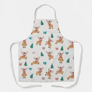 Cute Christmas Reindeer  Apron