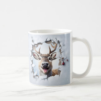 Cute Christmas Reindeer Mug | Cozy Winter Mug 