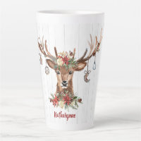 Cute Christmas Reindeer Ornaments | Rustic Wood